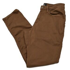 DU/ER No Sweat N2X Relaxed Taper Pants Stretch 32x32 (32x31) Mens Brown Chino